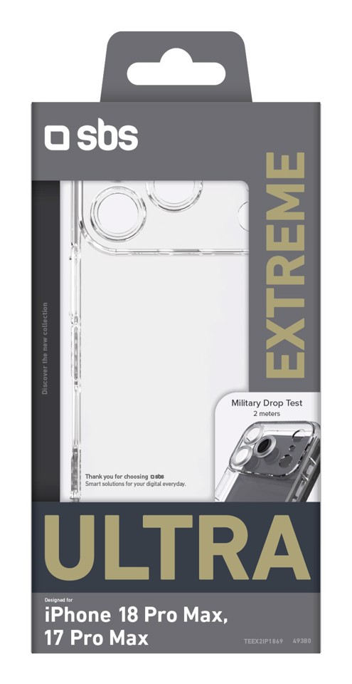 SBS Extreme X2 custodia per cellulare 17,5 cm (6.9") Cover Trasparente