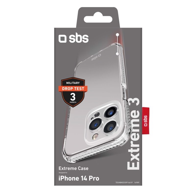 SBS Extreme X3 custodia per cellulare 15,5 cm (6.1") Cover Trasparente