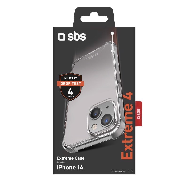 SBS Extreme X4 custodia per cellulare 15,5 cm (6.1") Cover Trasparente