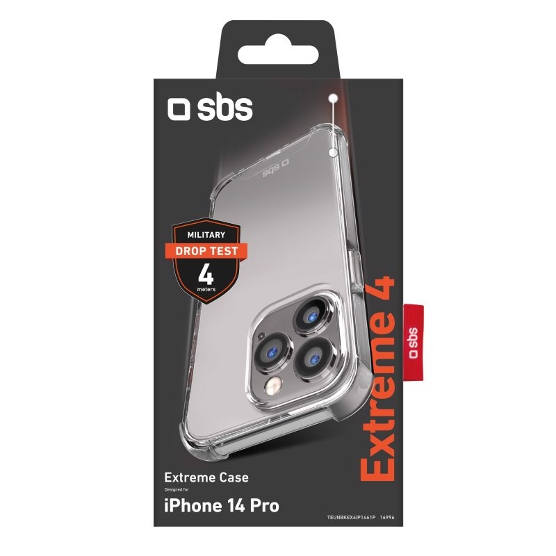 SBS Extreme X4 custodia per cellulare 15,5 cm (6.1") Cover Trasparente