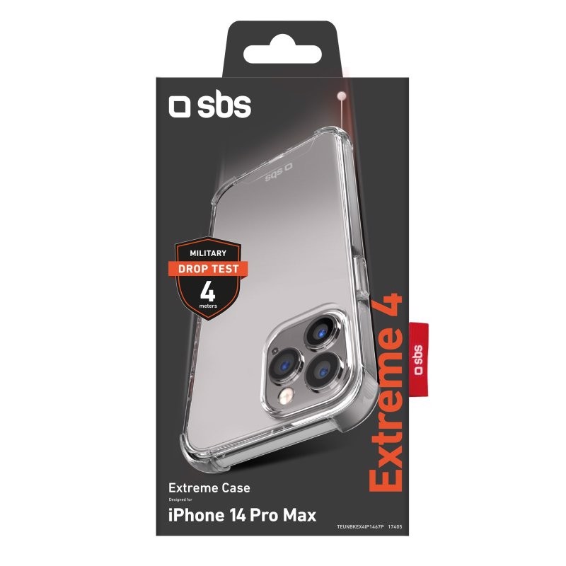 SBS Extreme X4 custodia per cellulare 17 cm (6.7") Cover Trasparente
