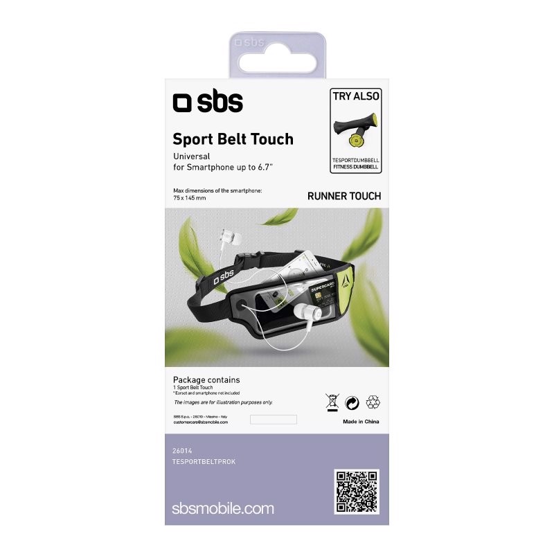 SBS Fascia a cintura per smartphone fino a 6,7"