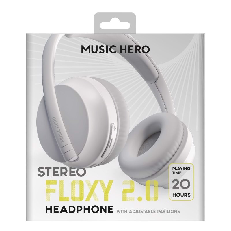 SBS Floxy 2.0 Cuffie Wireless A Padiglione Musica e Chiamate USB tipo-C Bluetooth Bianco