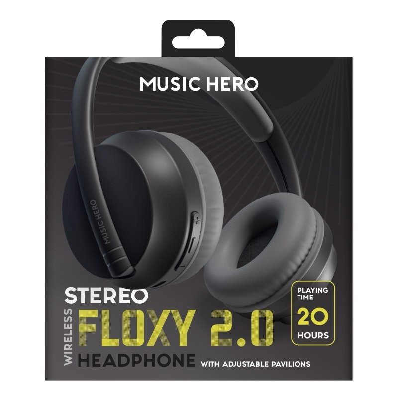 SBS Floxy 2.0 Cuffie Wireless A Padiglione Musica e Chiamate USB tipo-C Bluetooth Nero