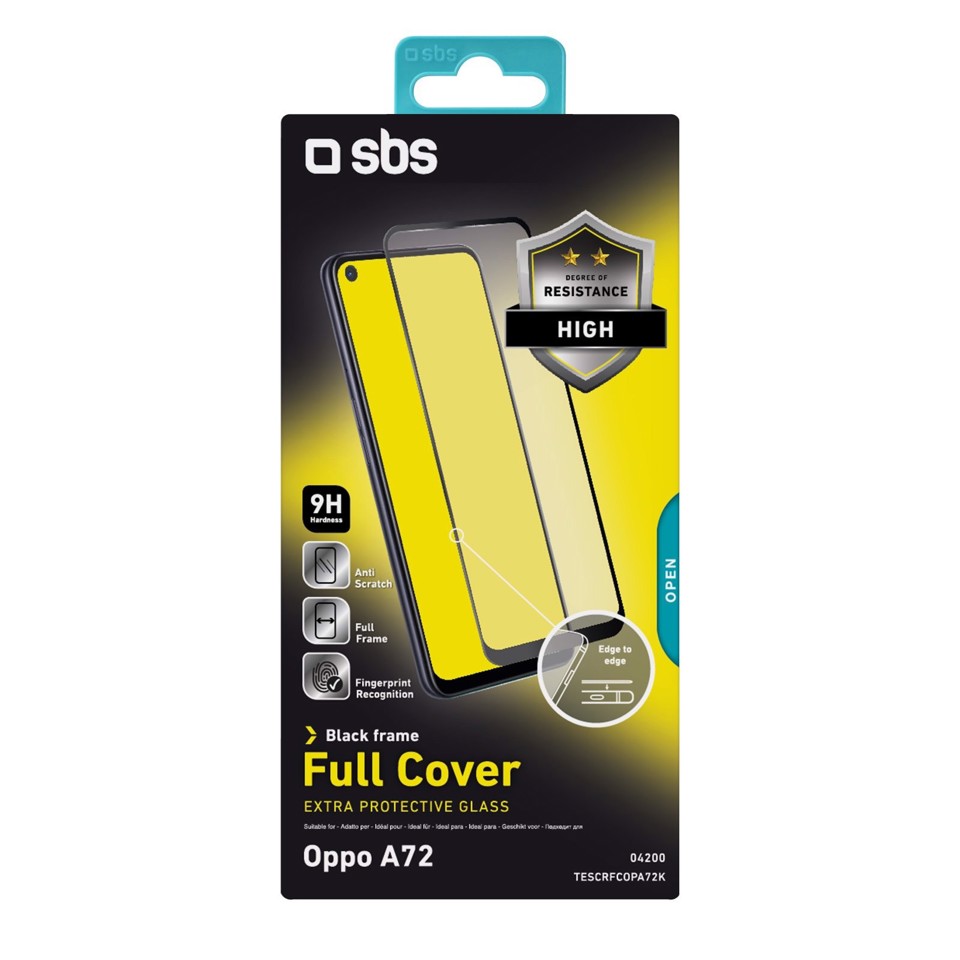 SBS Full Cover Glass Pellicola proteggischermo trasparente Oppo 1 pz
