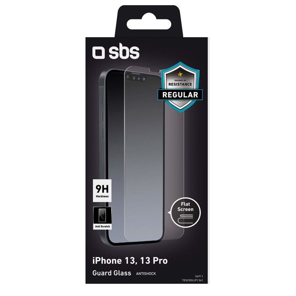 SBS Glass screen protector per iPhone 13/13 Pro/iPhone 14