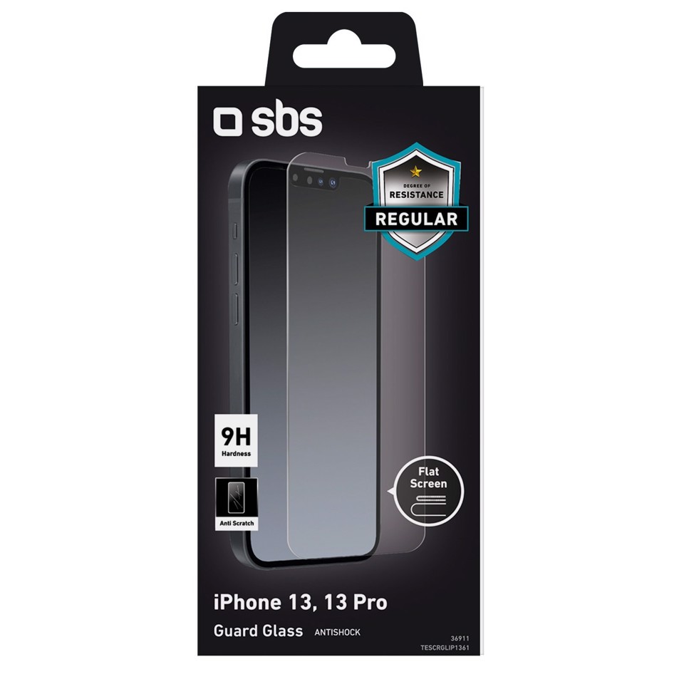SBS Glass screen protector per iPhone 13/13 Pro/iPhone 14