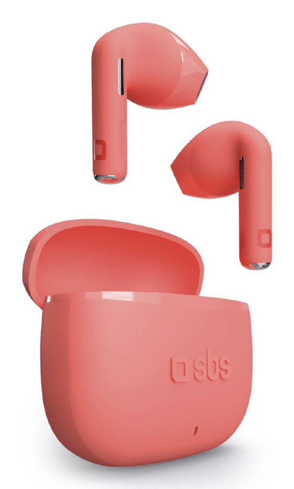 SBS Go Pods Auricolare True Wireless Stereo (TWS) In-ear Musica e Chiamate USB tipo-C Bluetooth Rosso