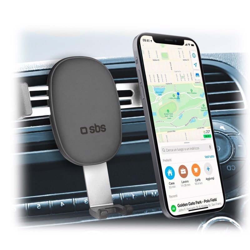 SBS Gravity - Supporto auto per telefono con meccanismo a gravità