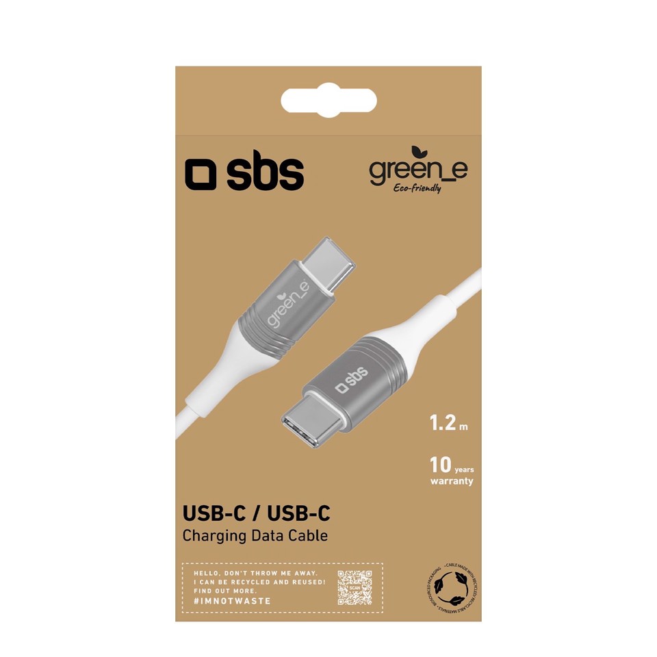 SBS GRECABLETCTC15W cavo USB 1,2 m USB C Bianco