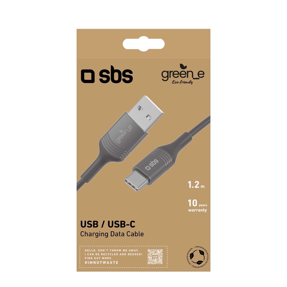 SBS GRECABLEUSBTCK cavo USB 1,2 m USB A USB C Nero
