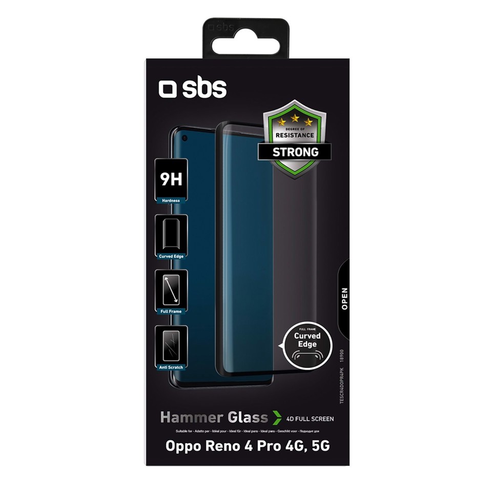 SBS Hammer Force Pellicola proteggischermo trasparente OPPO reno 4 pro1 pz