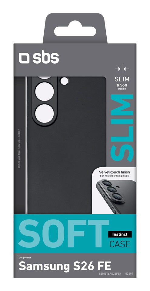 SBS Instinct custodia per cellulare 17 cm (6.7") Cover Nero