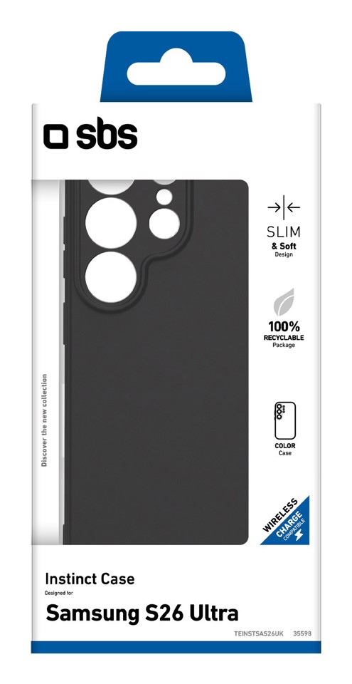 SBS Instinct custodia per cellulare Cover Nero