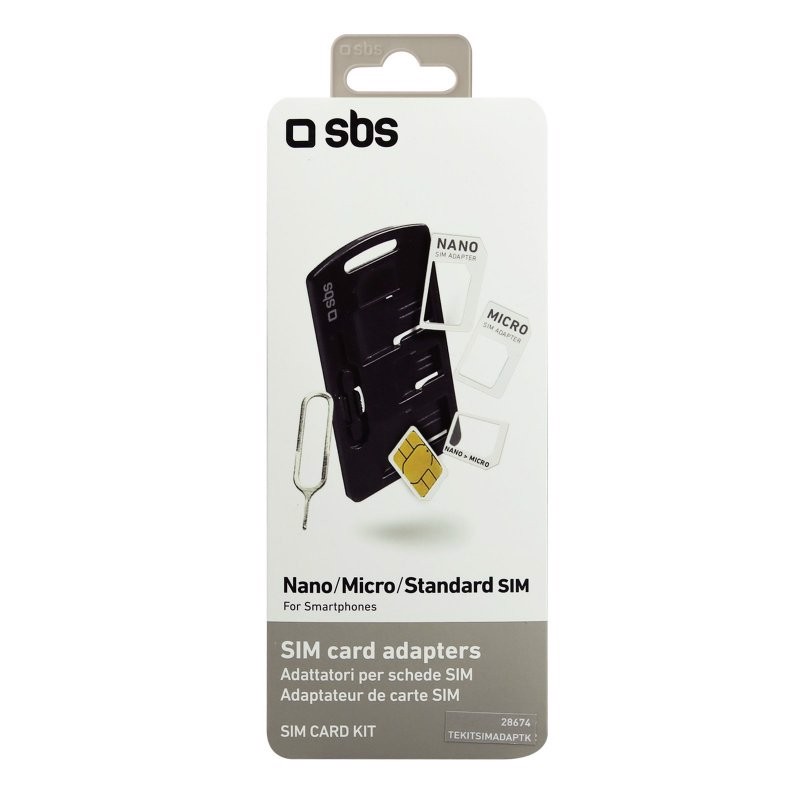 SBS Kit di adattatori per Sim Card