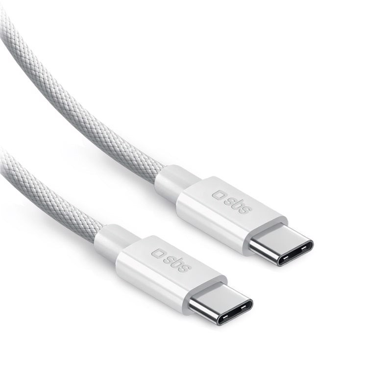 SBS LACABLEBRDTCC2M100W cavo USB USB 2.0 2 m USB C 0,48 Gbit/s 100 W Bianco