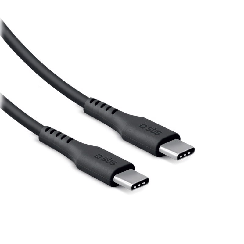 SBS LACABLETCC2M60K cavo USB USB 2.0 2 m USB C 0,48 Gbit/s 60 W Nero