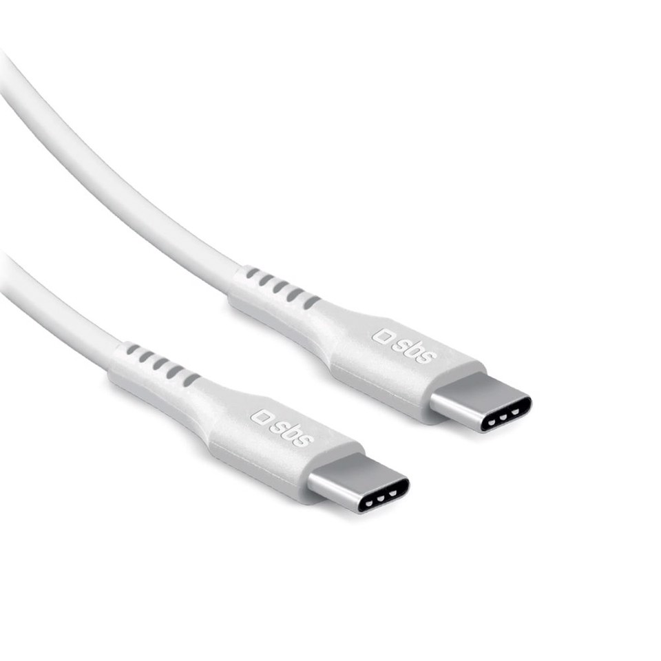 SBS LACABLETCC2M60W cavo USB USB 2.0 2 m USB C 0,48 Gbit/s 60 W Bianco