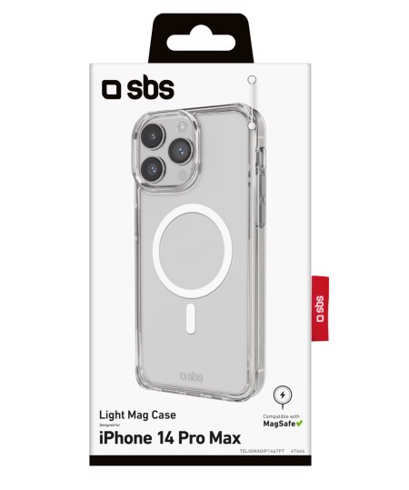 SBS Light Mag custodia per cellulare 17 cm (6.7") Cover Trasparente