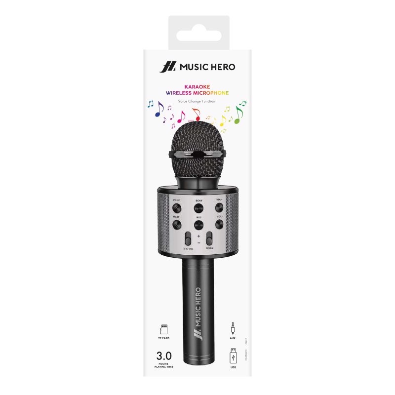 SBS MHMICBTK microfono Nero, Grigio Microfono per karaoke