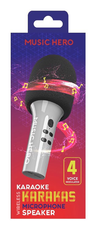 SBS MHMICPARTYK microfono Nero, Grigio Microfono per karaoke