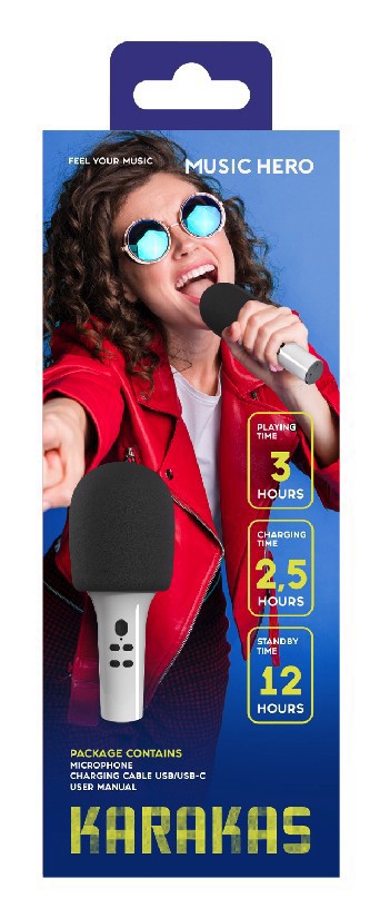 SBS MHMICPARTYK microfono Nero, Grigio Microfono per karaoke