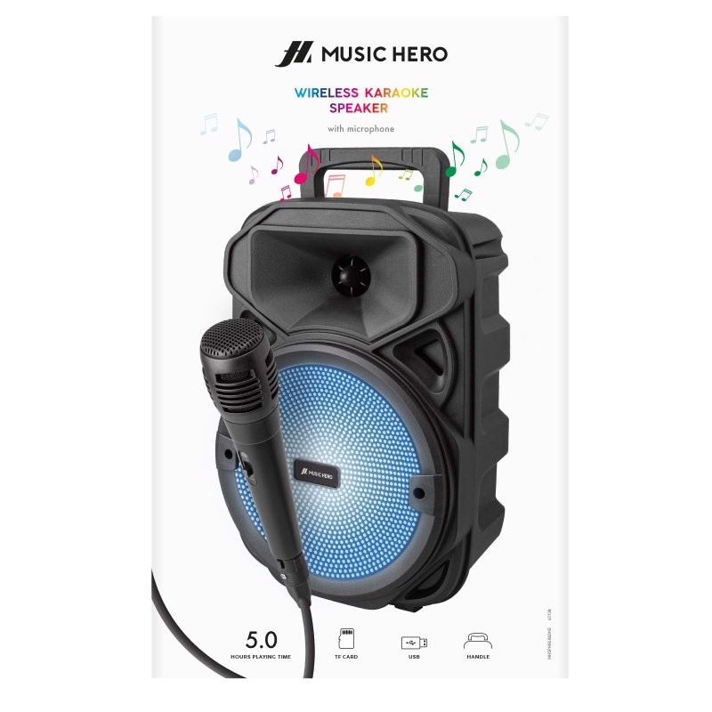 SBS MHSPKKARAOKE sistema di karaoke Portatile Cablato