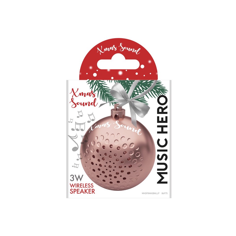 SBS MHSPXMASBALLP altoparlante portatile e per feste Rosa 3 W