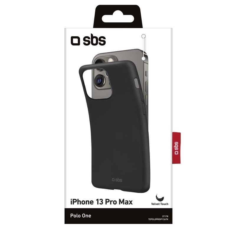 SBS Polo One custodia per cellulare 17 cm (6.7") Cover Nero