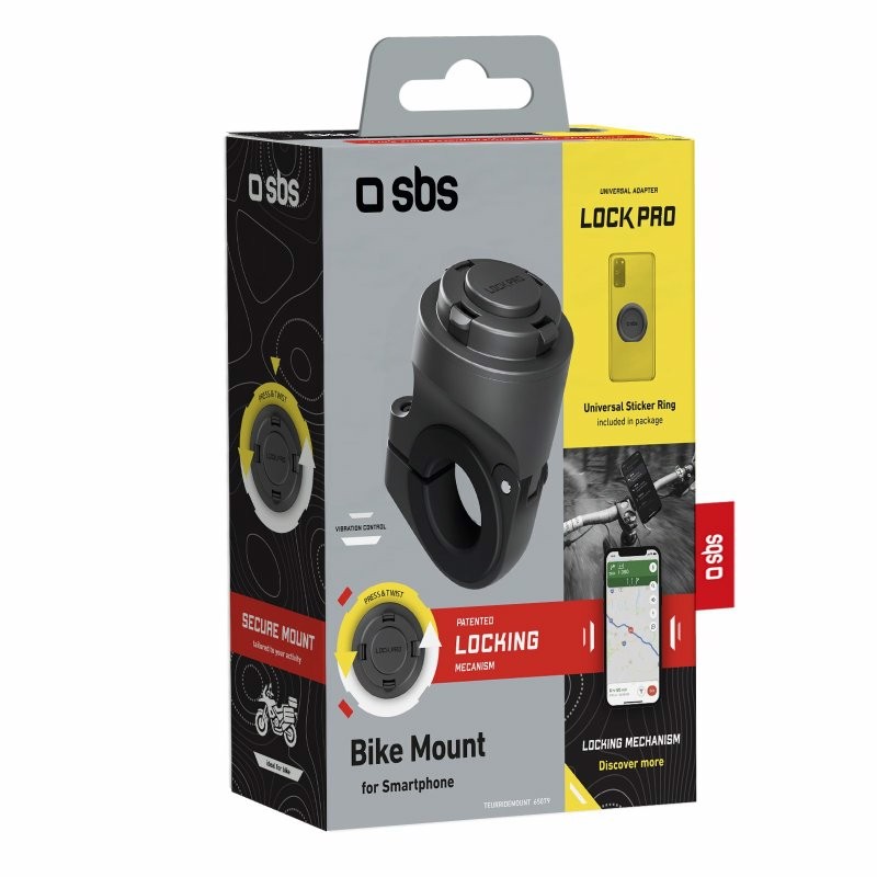SBS Portacellulare universale Lock Pro per bici e monopattini