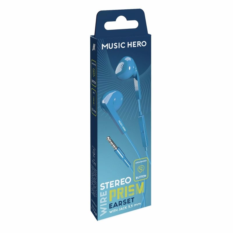 SBS Prism Auricolare Cablato In-ear Musica e Chiamate Blu