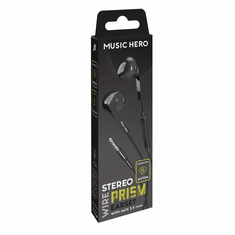 SBS Prism Auricolare Cablato In-ear Musica e Chiamate Nero