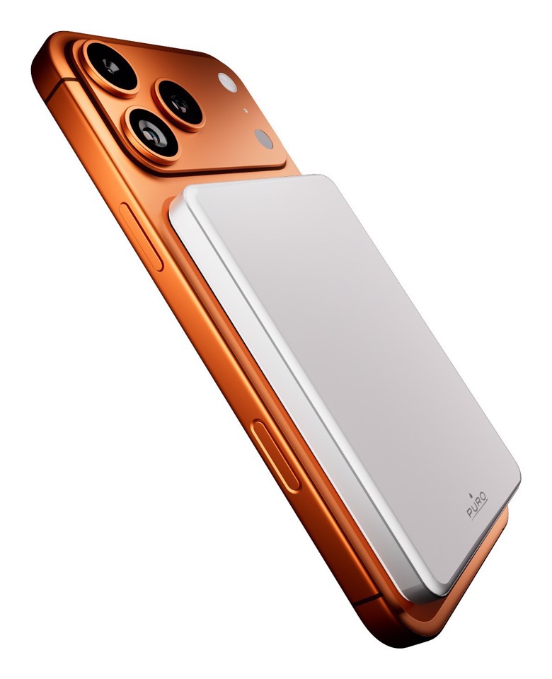 SBS Pure Power Mag Polimeri di litio (LiPo) 5000 mAh Carica wireless Bianco