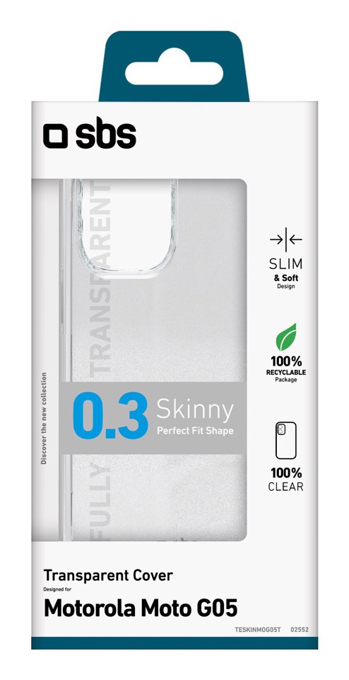 SBS Skinny  Cover Trasparente MOTOROLA G05 
