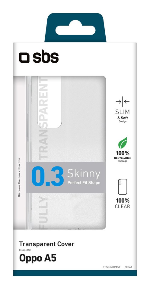 SBS Skinny custodia per cellulare oppo a5 Cover Trasparente