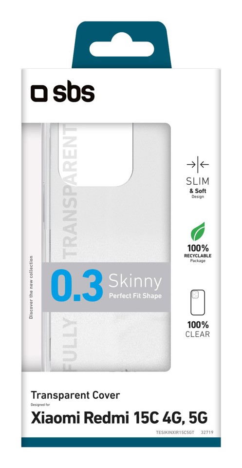SBS Skinny Cover Trasparente xiaomi redmi 15c