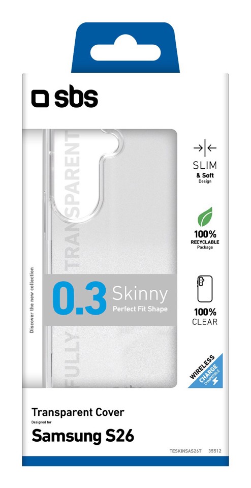 SBS Skinny custodia per cellulare Cover Trasparente