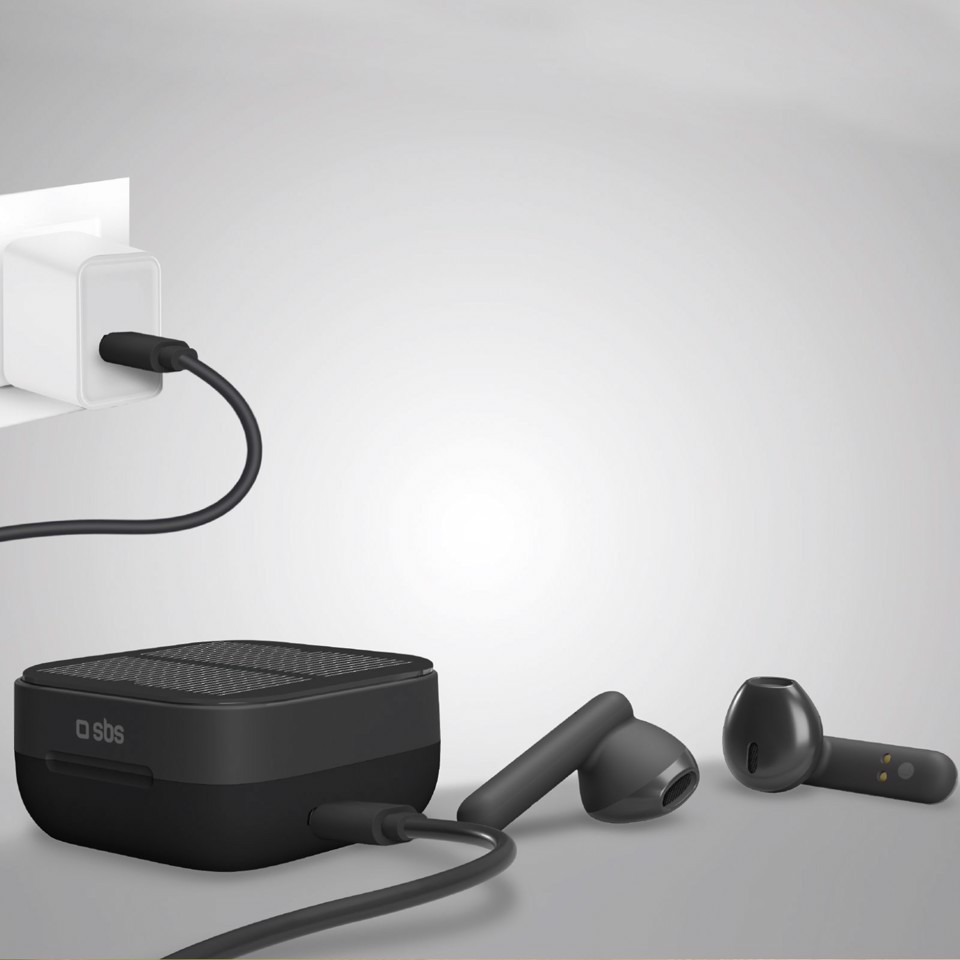 SBS Solar Twin Kobo Auricolare True Wireless Stereo (TWS) In-ear Musica e Chiamate Nero