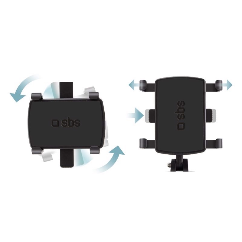 SBS Supporto orientabile per auto con gancio per smartphone fino a 7"