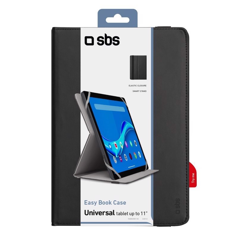 SBS TABKUNI11K custodia per tablet 27,9 cm (11") Custodia a libro Nero