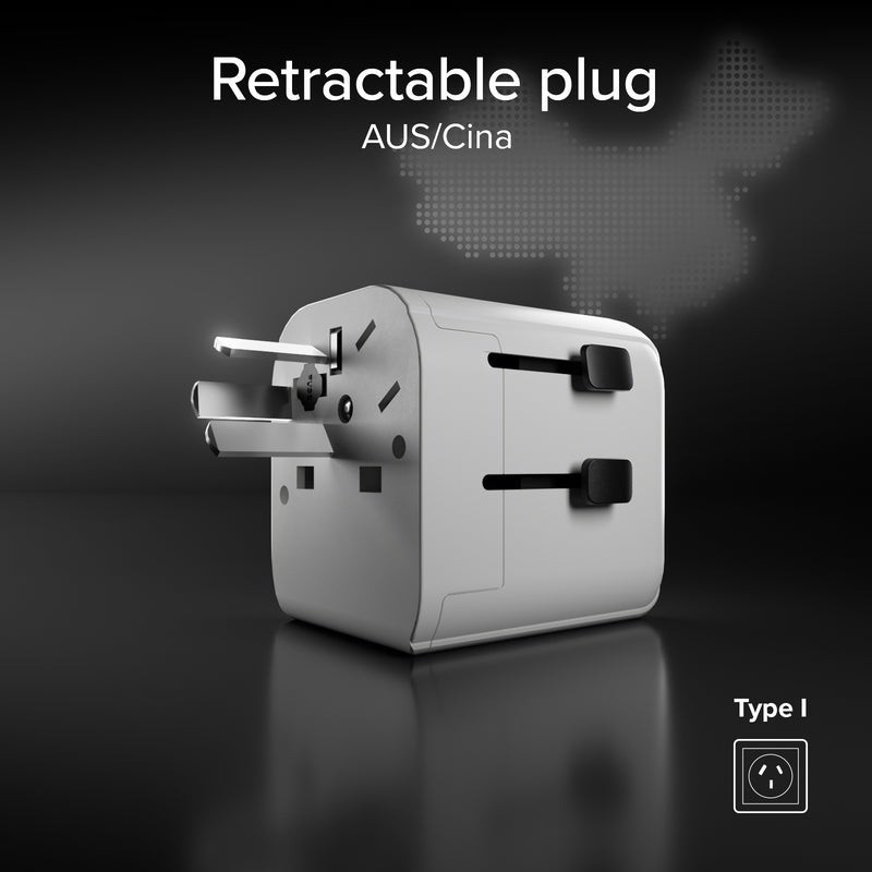 SBS TEADAPTEUNND adattatore per presa di corrente Universale Bianco