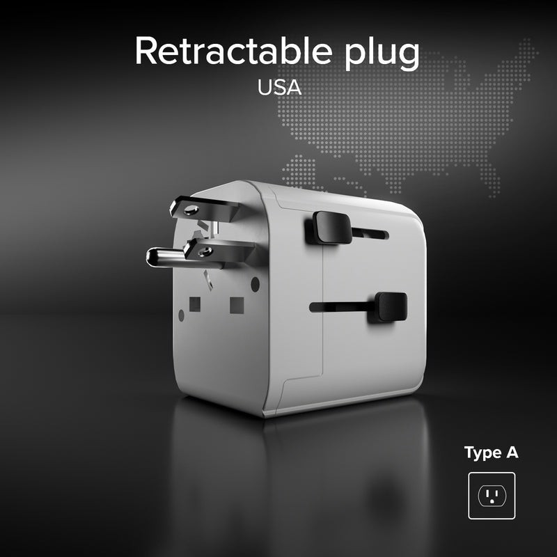 SBS TEADAPTEUNND adattatore per presa di corrente Universale Bianco