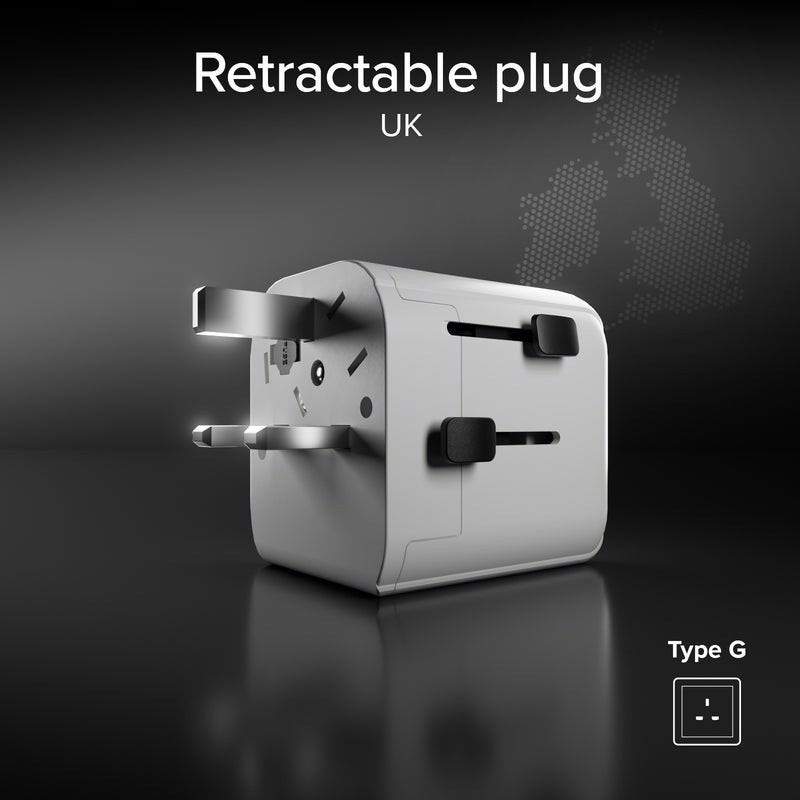 SBS TEADAPTEUNND adattatore per presa di corrente Universale Bianco