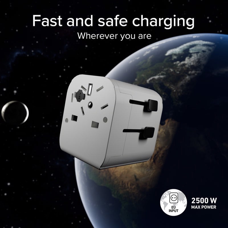 SBS TEADAPTEUNND adattatore per presa di corrente Universale Bianco
