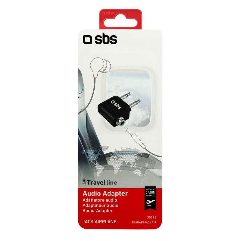SBS TEADAPTJACKAIR adattatore per inversione del genere dei cavi 2x 3.5mm 3.5mm Nero