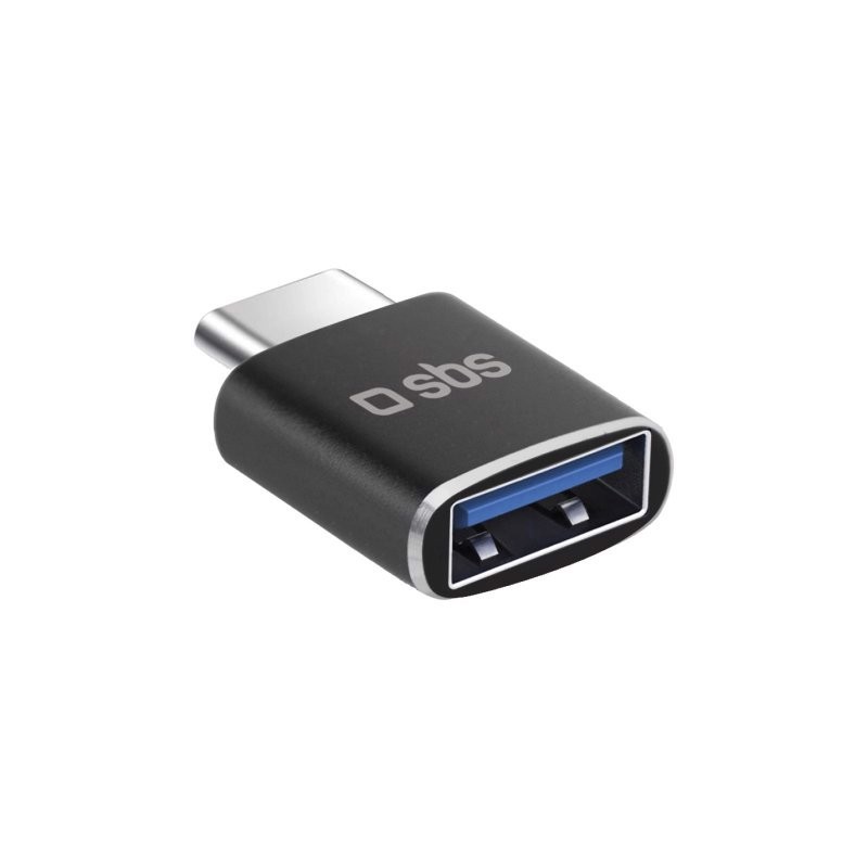 SBS TEADAPTTCUSB adattatore per inversione del genere dei cavi USB-C USB-A Nero