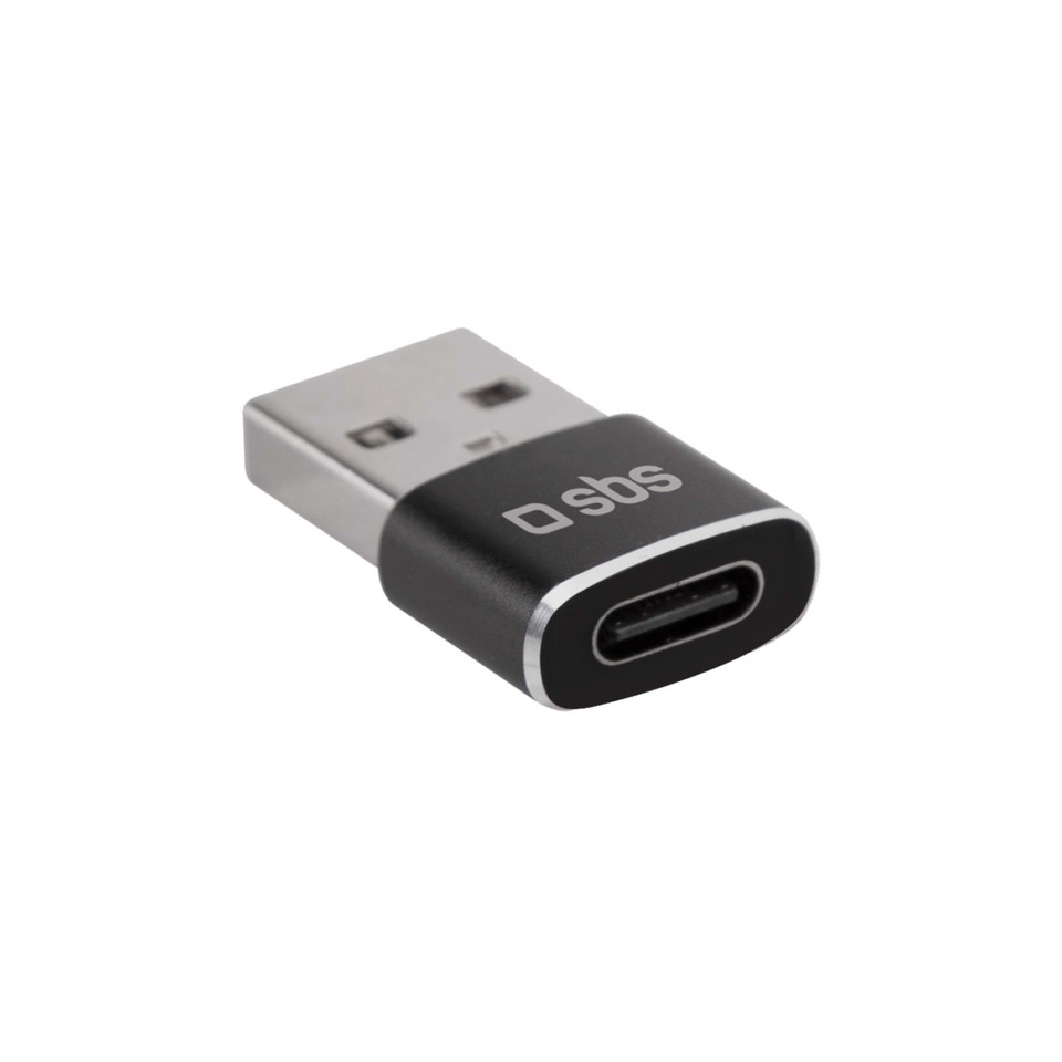 SBS TEADAPTUSBTC adattatore per inversione del genere dei cavi USB Type-A USB tipo-C Nero