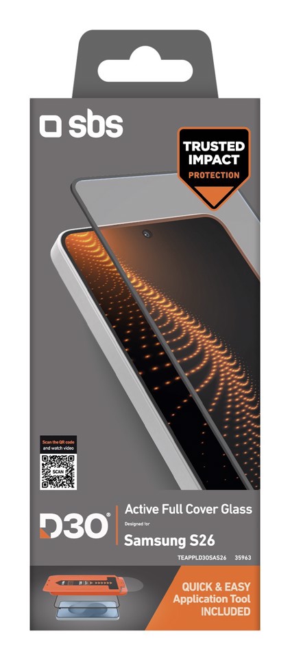 SBS TEAPPLD3OSAS26 protezione per lo schermo e il retro dei telefoni cellulari Pellicola proteggischermo trasparente Samsung 1 pz