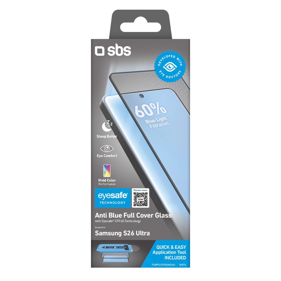 SBS TEAPPLEYESSAS26U protezione per lo schermo e il retro dei telefoni cellulari Pellicola proteggischermo trasparente Samsung 1 pz