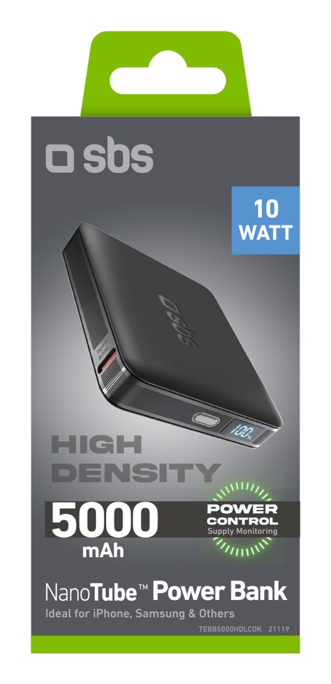 SBS TEBB5000HDLCDK batteria portatile Polimeri di litio (LiPo) 5000 mAh Nero